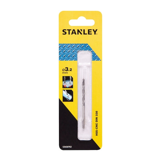 Broca para metal CNC Stanley (STA50702-QZ) 3,2 x 65 mm
