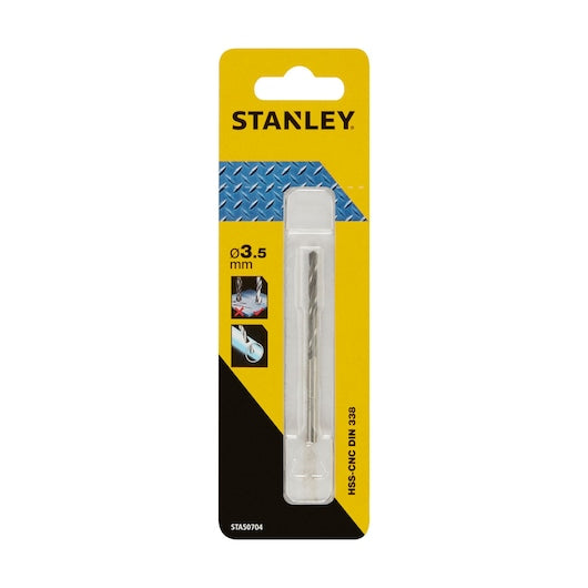 Broca para metal CNC HSS Stanley (STA50704-QZ) 3,5 x 70 mm