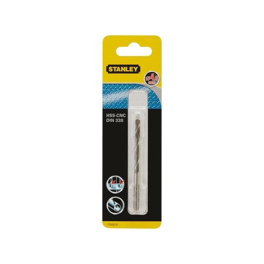 Broca para metal CNC HSS Stanley (STA50710-QZ) 4,8 x 86 mm