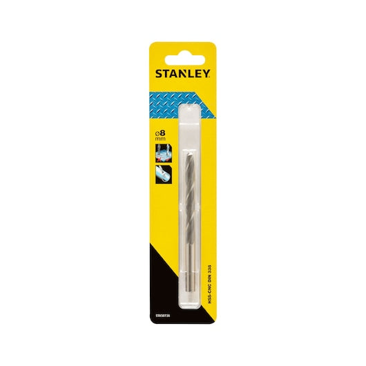 Broca para metal HSS-CNC Stanley (STA50720-QZ) de 8 x 117 mm