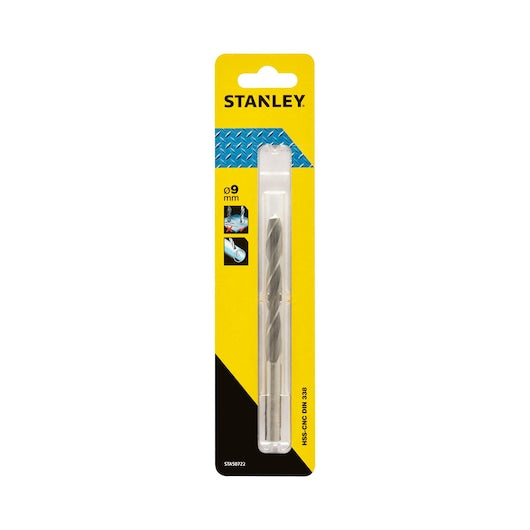 Broca para metal CNC HSS Stanley (STA50722-QZ) 9 x 125 mm