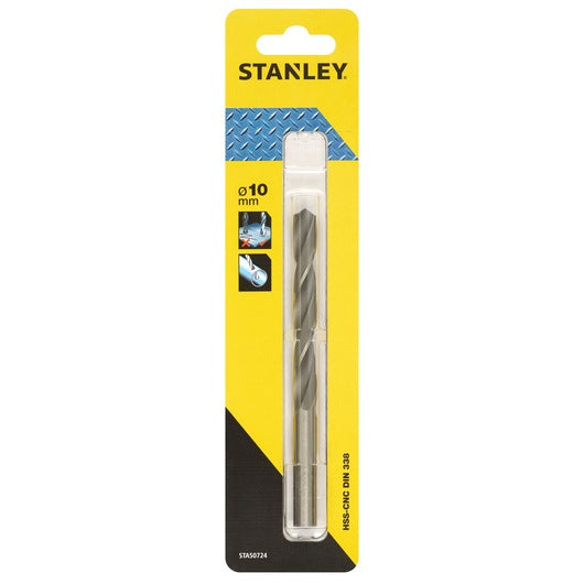 Broca para metal CNC HSS Stanley (STA50724-QZ) 10 x 133 mm