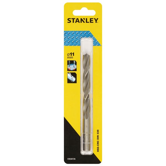 Broca para metal CNC HSS Stanley (STA50726-QZ) 11 x 142 mm