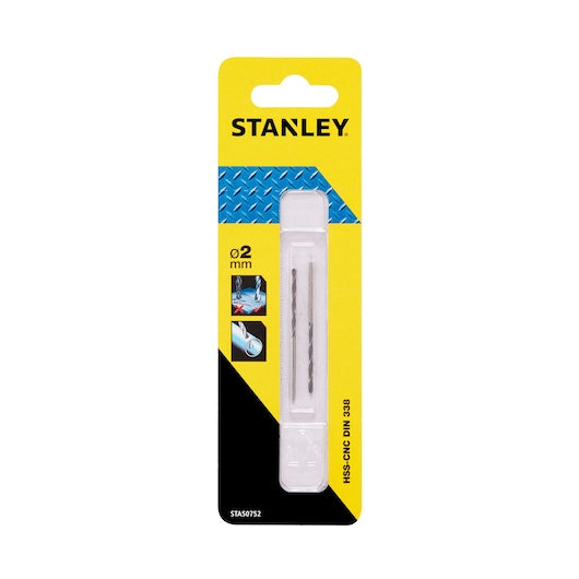 Broca para metal CNC HSS Stanley (STA50752-QZ) 2 x 49 mm