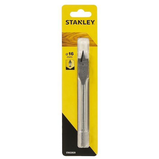 Broca para madera plana Stanley (STA52020-QZ) de 16 x 154 mm
