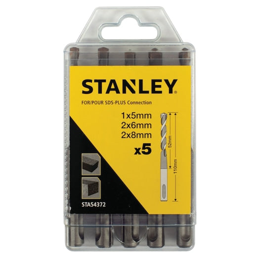 Conjunto de brocas para concreto Stanley (STA54372-XJ) com conexão SDS-PLUS (5 peças)