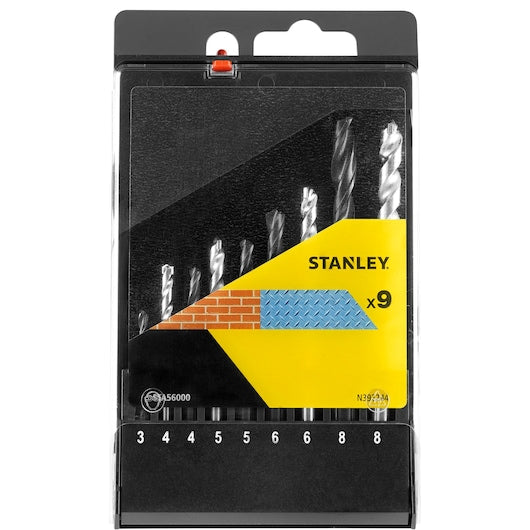 Stanley (STA56000-QZ) Casete de 9 brocas mixtas HSS