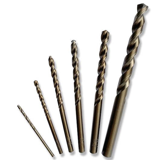 Conjunto de brocas Stanley (STA56002-QZ) de 2 a 8 mm em aço liga de cobalto (6 peças)