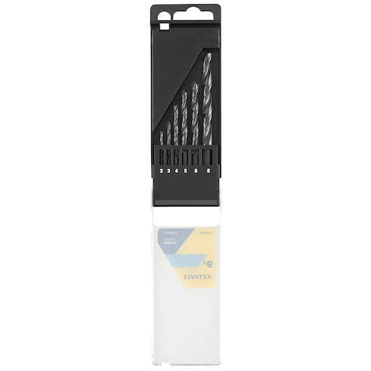 Stanley (STA56010-QZ) Juego de brocas para metal HSS-R de 2-8 mm (6 piezas)
