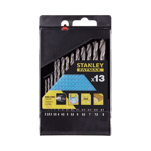 Conjunto de brocas de precisão para metal Stanley (STA56013-QZ) FATMAX® 2 - 8 mm (13 peças)