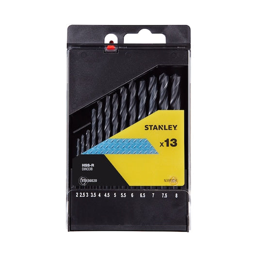 Conjunto de brocas Stanley (STA56020-QZ) de 2 a 8 mm HSS-R