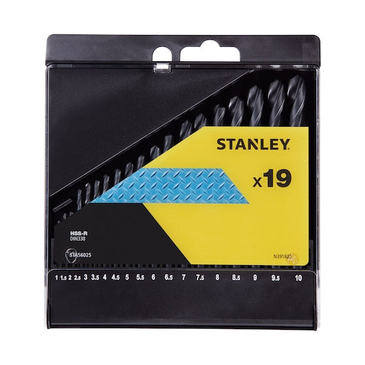 Conjunto de brocas para metal Stanley (STA56025-QZ) HSS-R de 2 a 8 mm (19 peças)