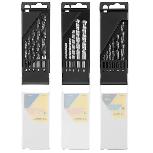 Cassete de brocas mistas Stanley (STA56045-QZ) com 16 peças