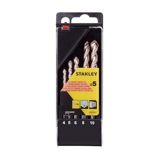 Stanley (STA56099-QZ) 4-10mm Precision Masonry Drill Bit Set (5 pc.)