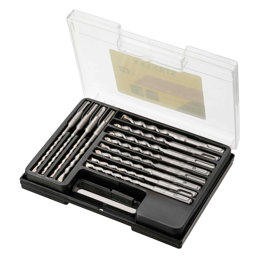 Conjunto de brocas para concreto Stanley (STA56119-QZ) com encaixe SDS-PLUS de 6 a 14 mm x 160 mm (12 peças)
