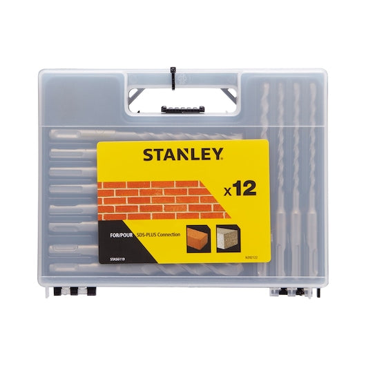 Conjunto de brocas para concreto Stanley (STA56119-QZ) com encaixe SDS-PLUS de 6 a 14 mm x 160 mm (12 peças)