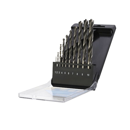 Cassete de brocas de precisão para metal Stanley (STA56123-XJ) FATMAX® com 10 peças, 1-10 mm