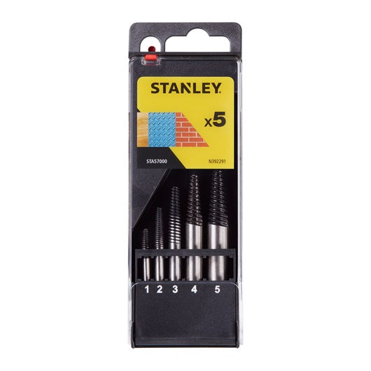 Conjunto de 5 extratores de parafusos Stanley (STA57000-QZ) nº 1 a nº 5
