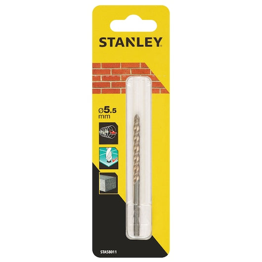 Broca de precisão para alvenaria Stanley (STA58011-QZ) 5,5 x 85 mm