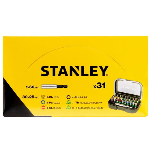 Conjunto Stanley (STA60491M-XJ) 12x 31 peças SDB com código de cores