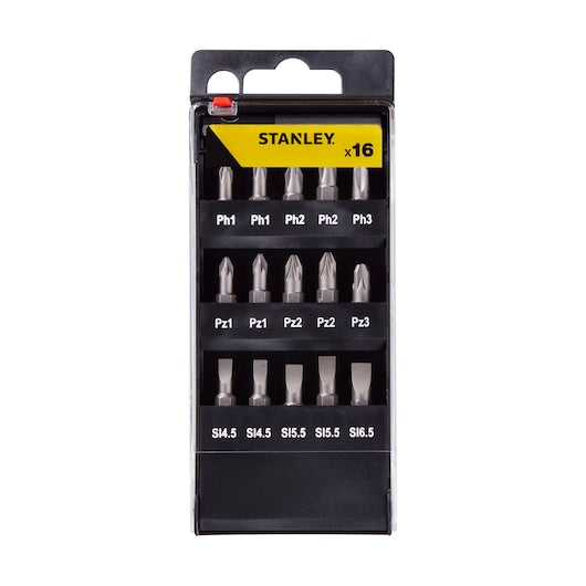 Conjunto de bits Stanley (STA60506-XJ) FATMAX® com suporte magnético (15 peças)