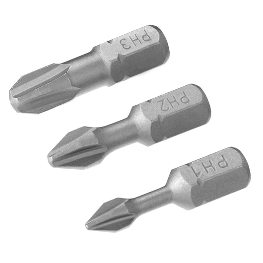 Stanley (STA62023-XJ) Juego de puntas de destornillador de torsión FATMAX® PH1 de 25 mm (3 piezas)