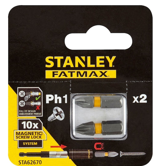 Stanley (STA62670-XJ) Parafuso Ph1 25mm x2