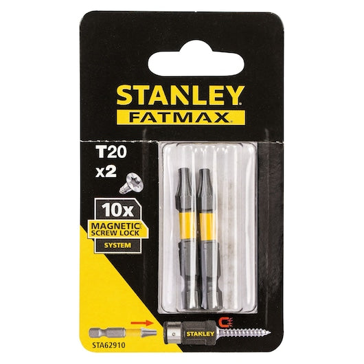 Stanley (STA62910-XJ) Parafuso de 50 mm T20 com trava (pacote com 2)