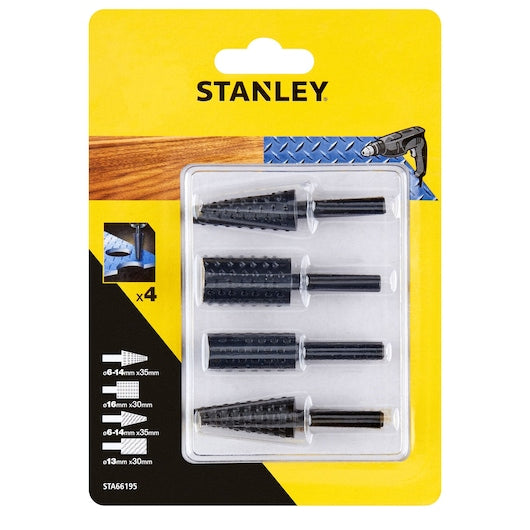 Conjunto de 4 limas de perfil Stanley (STA66195-QZ) para madeira e metal.