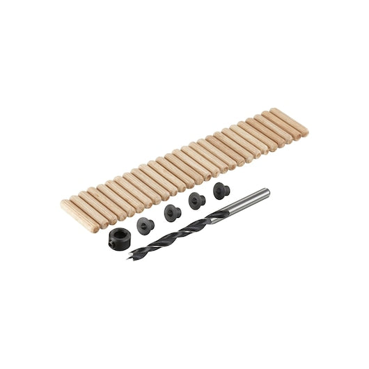 Conjunto completo de 30 peças Stanley (STA66400-QZ) com brocas, cavilhas, pontas e limitadores de profundidade.