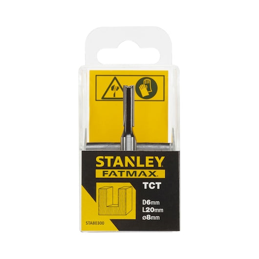 Fresa reta de duas lâminas Stanley (STA80300-XJ) FATMAX® de 8 mm