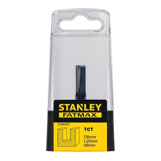 Fresa reta de duas lâminas Stanley (STA80301-XJ) FATMAX® de 8 mm