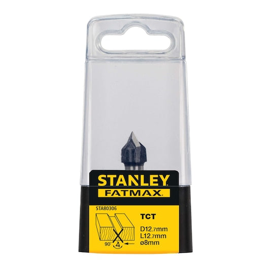Broca fresadora para ranuras en V Stanley (STA80306-XJ) FATMAX® de 12,7 mm