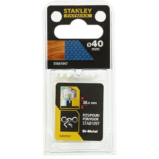 Serra copo bimetálica Stanley (STA81047-XJ) FATMAX® de 40 mm