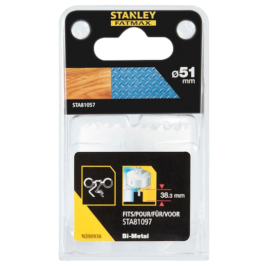 Serra copo bimetálica Stanley (STA81057-XJ) FATMAX® de 51 mm