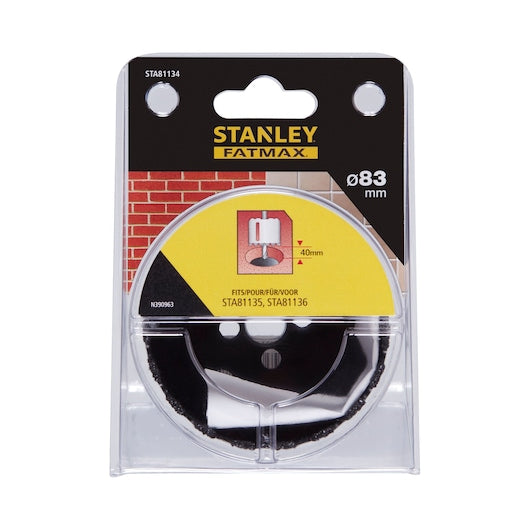 Serra copo Stanley (STA81134-QZ) com grão de carboneto de 83 mm