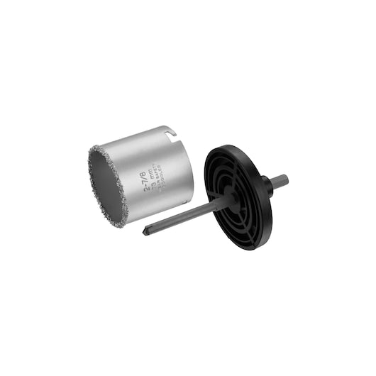 Serra copo Stanley (STA81152-XJ) de 73 mm com grãos de carboneto de tungstênio, placa de acionamento e broca piloto.