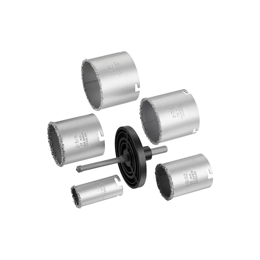 Conjunto de serras copo Stanley (STA81167-XJ) com grãos de carboneto de tungstênio, 33/53/67/73/83 mm