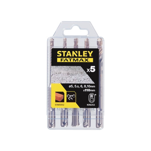 Conjunto de 5 brocas para concreto Stanley (STA85052-XJ) FATMAX® MULTI-STACK™ 5-10mm x 110mm