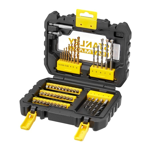 Conjunto misto de brocas e aparafusadores Stanley (STA88542-XJ) FATMAX® (50 peças)