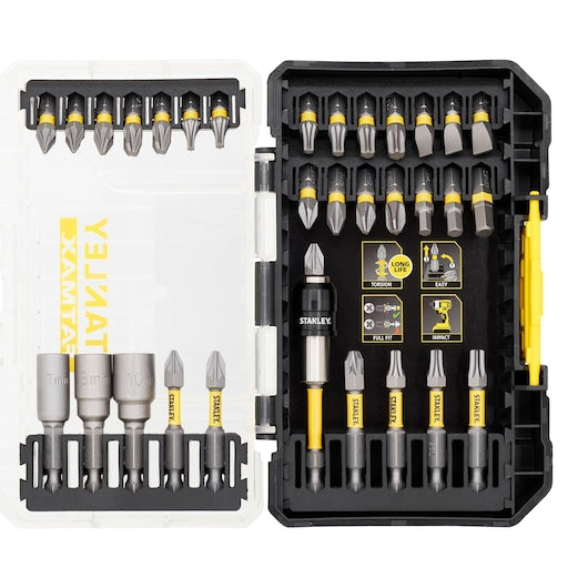 Conjunto de 32 bits de chave de fenda Stanley (STA88557-XJ) FATMAX® com torção mista.