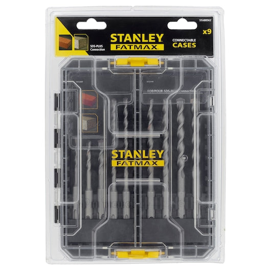 Stanley (STA88562-XJ) FATMAX® Juego de 9 brocas para hormigón MULTI-STACK™ de 5-12 mm x 110/160 mm