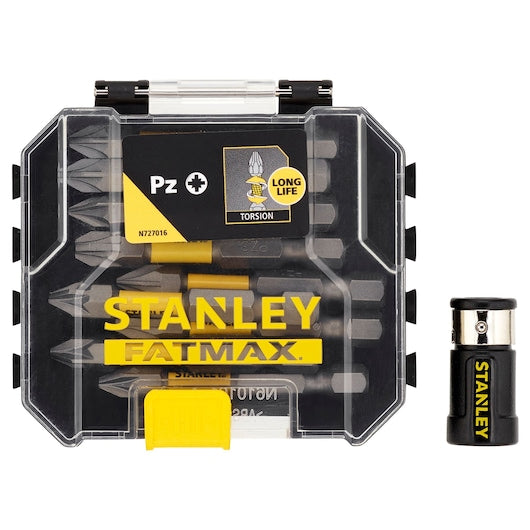 Conjunto de 10 bits de chave de fenda de torção Stanley (STA88565-XJ) FATMAX® de 50 mm com ímã em anel.