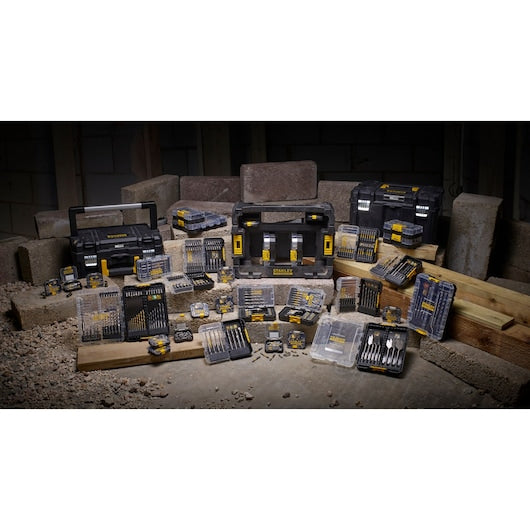 Conjunto de 10 bits de chave de fenda de torção Stanley (STA88566-XJ) FATMAX® de 50 mm com ímã em anel.