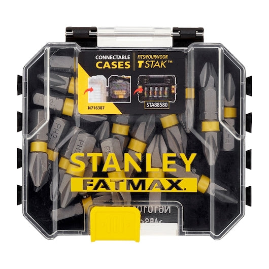 Conjunto de 20 pontas de chave de fenda de torção Stanley (STA88569-XJ) FATMAX® de 25 mm, tamanho pequeno, PH2
