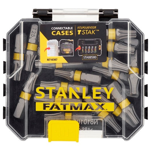 Punta de destornillador de torsión Stanley (STA88571-XJ) FATMAX® de 25 mm, almacenamiento a granel pequeño T25 x 20