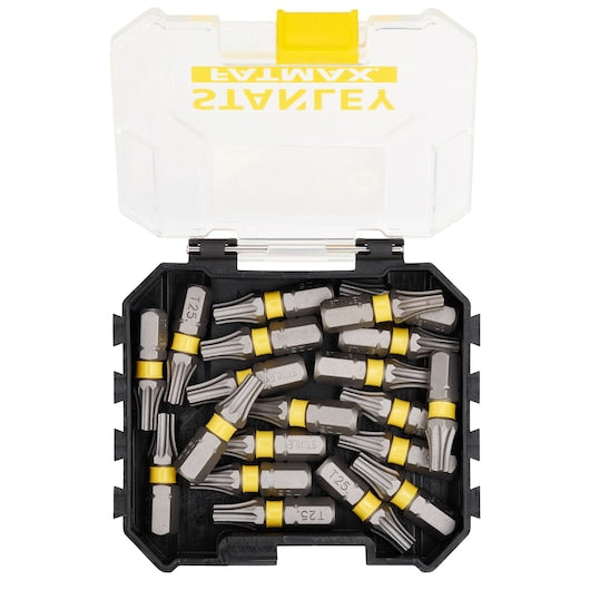 Punta de destornillador de torsión Stanley (STA88571-XJ) FATMAX® de 25 mm, almacenamiento a granel pequeño T25 x 20