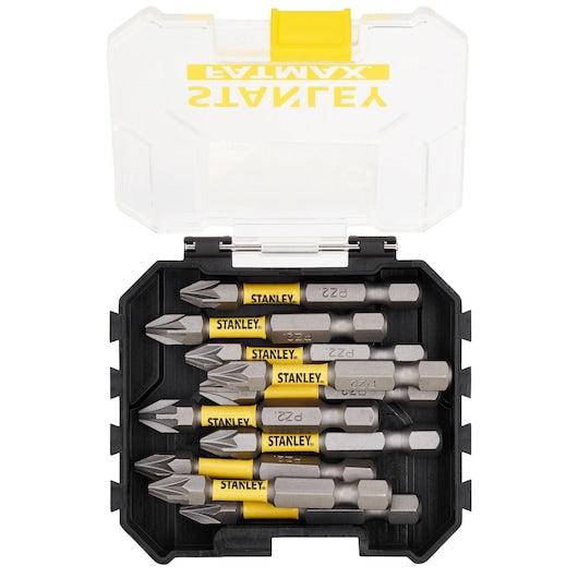 Stanley (STA88572-XJ) FATMAX® 50mm Pontas de Chave de Fenda Torsional para Armazenamento em Massa (PZ2 x10)