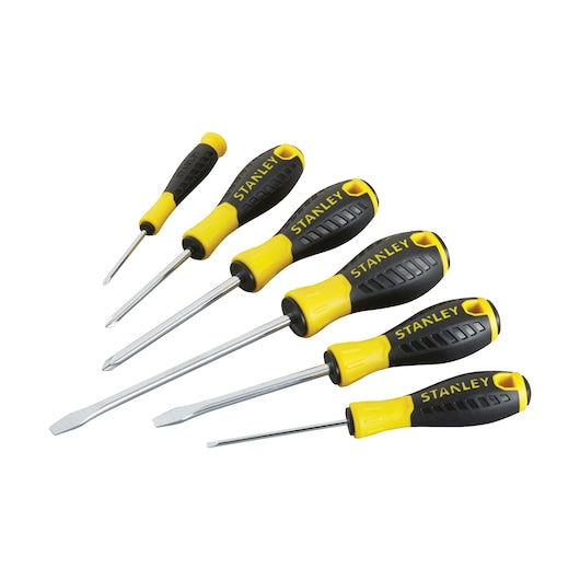 Stanley (STHT0-60208) Juego de destornilladores esenciales con punta pequeña, 6 piezas.