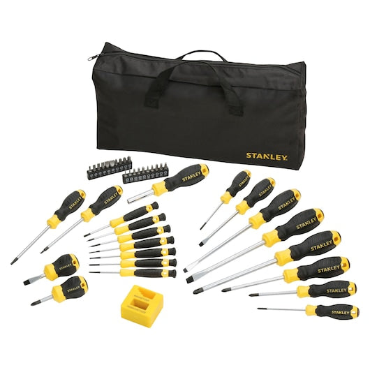 Juego de destornilladores Stanley (STHT0-62113) en bolsa, juego de 42 piezas.
